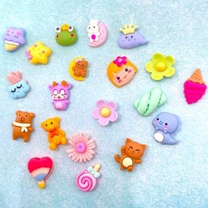 20pcs- Cartoon Kawaii 3D Stickers, Bottle/Phone/Refrigerator/laptop stickers